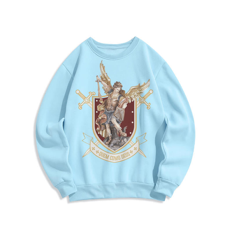 Sweat-shirt en polyester doublé polaire style classique Saint Michel Archange de Christianartworkshop - image 13