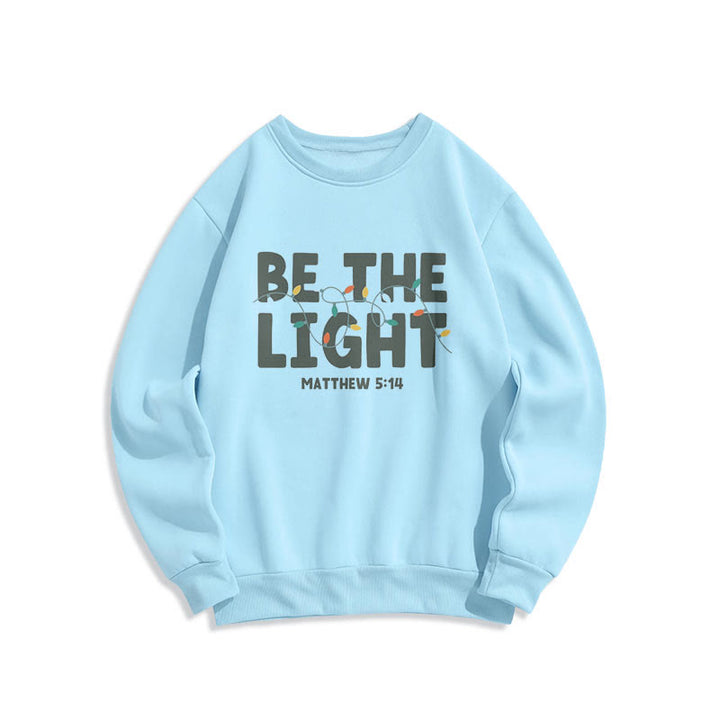Sweat-shirt en polyester doublé polaire « Be The Light » de Christianartworkshop, style citation - Bleu - 2XL - image 14
