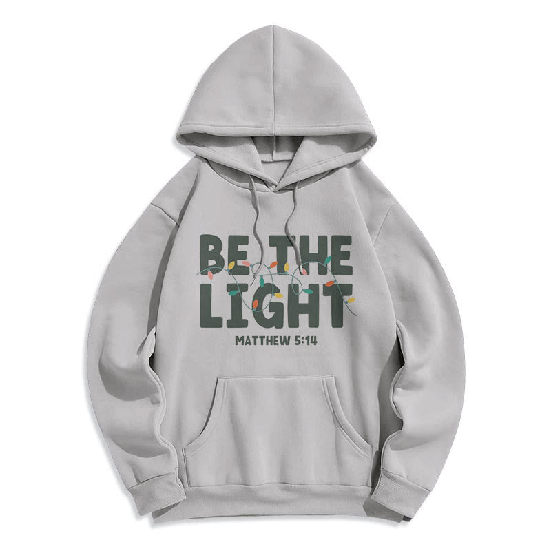 Christianartworkshop Citation Style Be The Light Sweat à capuche en polyester doublé polaire - image 17