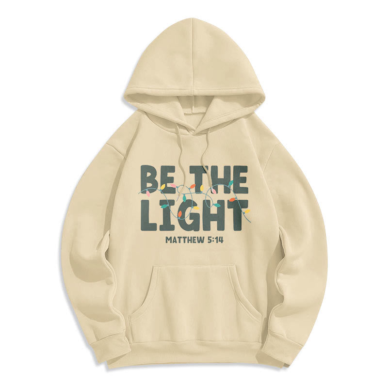 Christianartworkshop Citation Style Be The Light Sweat à capuche en polyester doublé polaire - image 9