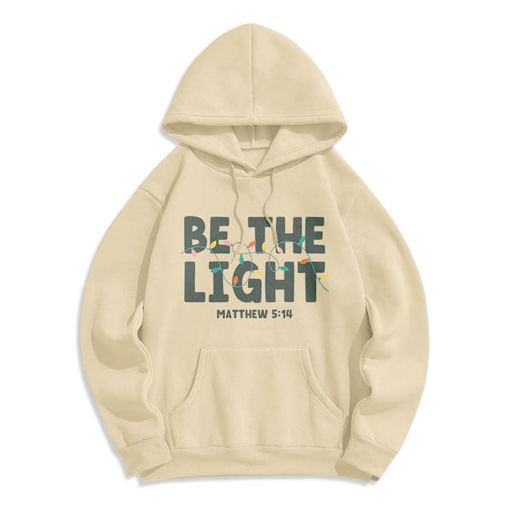 Christianartworkshop Citation Style Be The Light Sweat à capuche en polyester doublé polaire - image 9