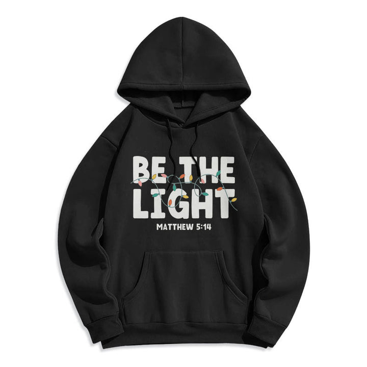 Christianartworkshop Citation Style Be The Light Sweat à capuche en polyester doublé polaire - image 5