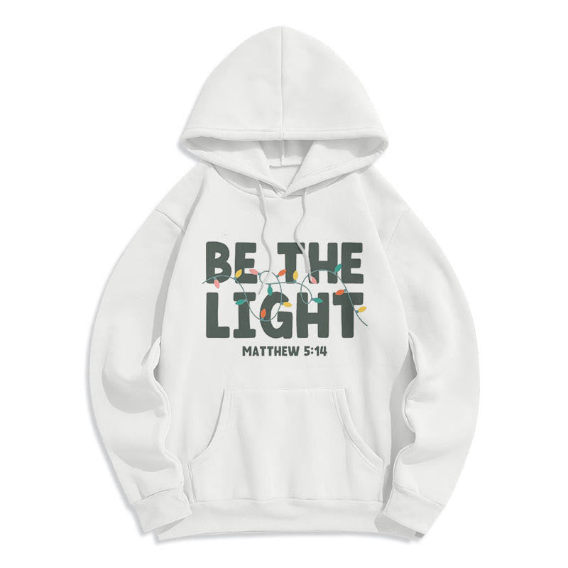 Christianartworkshop Citation Style Be The Light Sweat à capuche en polyester doublé polaire - image 7