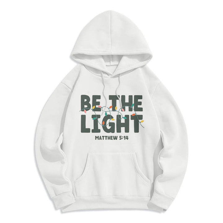 Christianartworkshop Citation Style Be The Light Sweat à capuche en polyester doublé polaire - image 7