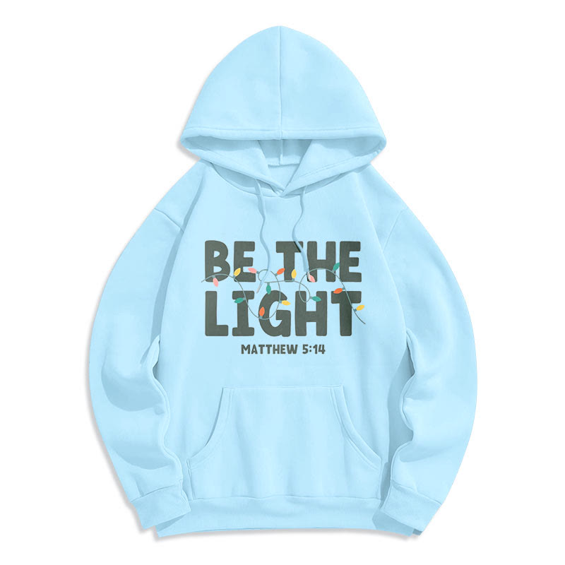 Christianartworkshop Citation Style Be The Light Sweat à capuche en polyester doublé polaire - image 15