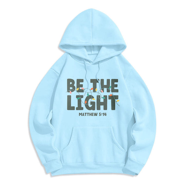 Christianartworkshop Citation Style Be The Light Sweat à capuche en polyester doublé polaire - image 15