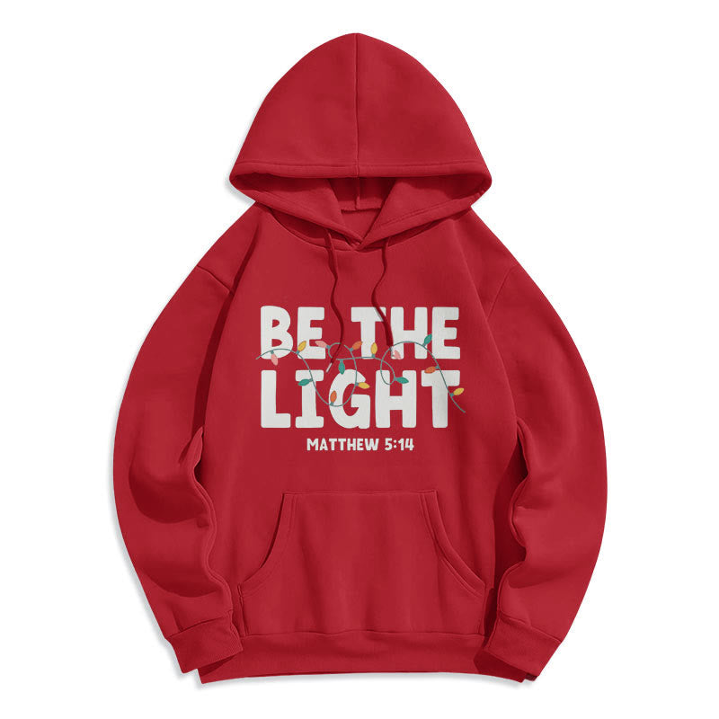 Christianartworkshop Citation Style Be The Light Sweat à capuche en polyester doublé polaire - image 0