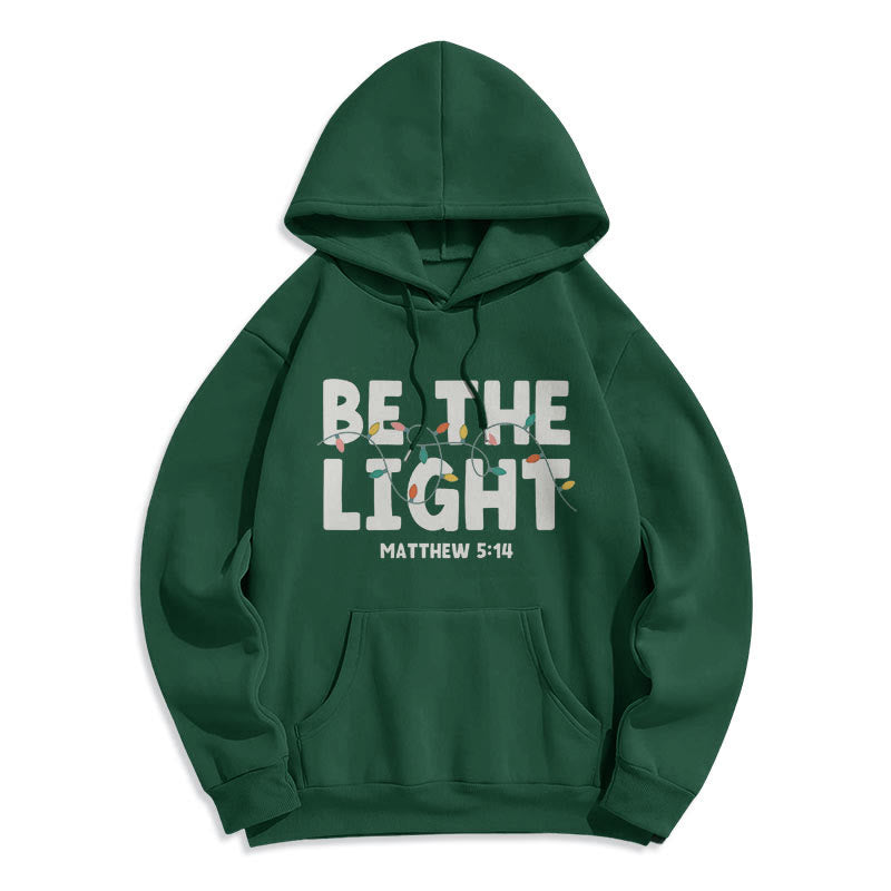 Christianartworkshop Citation Style Be The Light Sweat à capuche en polyester doublé polaire - image 13