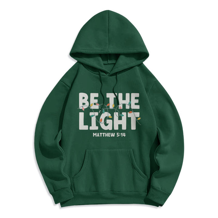Christianartworkshop Citation Style Be The Light Sweat à capuche en polyester doublé polaire - image 13