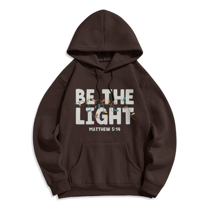 Christianartworkshop Citation Style Be The Light Sweat à capuche en polyester doublé polaire - image 11