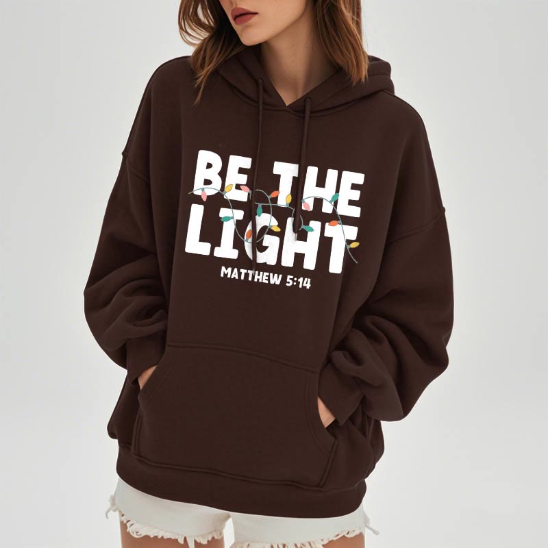Christianartworkshop Citation Style Be The Light Sweat à capuche en polyester doublé polaire - image 12
