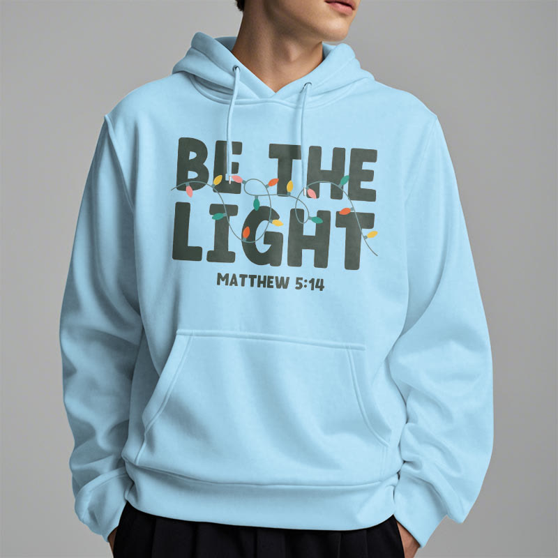 Christianartworkshop Citation Style Be The Light Sweat à capuche en polyester doublé polaire - image 16