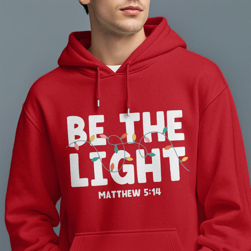 Christianartworkshop Citation Style Be The Light Sweat à capuche en polyester doublé polaire - image 4