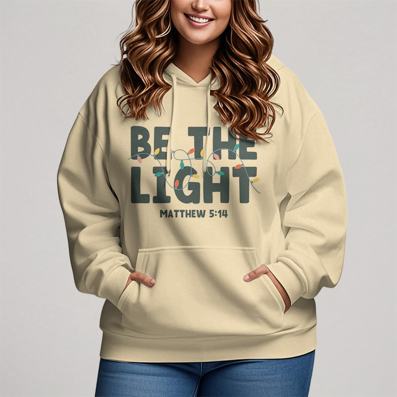 Christianartworkshop Citation Style Be The Light Sweat à capuche en polyester doublé polaire - image 10