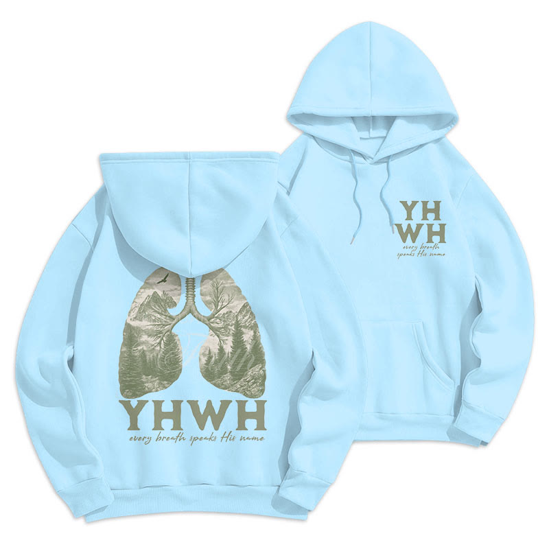 Sweat à capuche en polyester doublé polaire « Chaque souffle prononce son nom » de Christianartworkshop - image 10