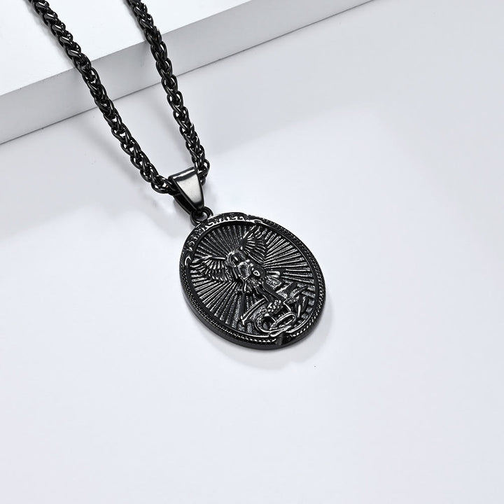 Christianartworkshop Collier pendentif style classique représentant l'archange Saint Michel (Éphésiens 6:10) - image 9