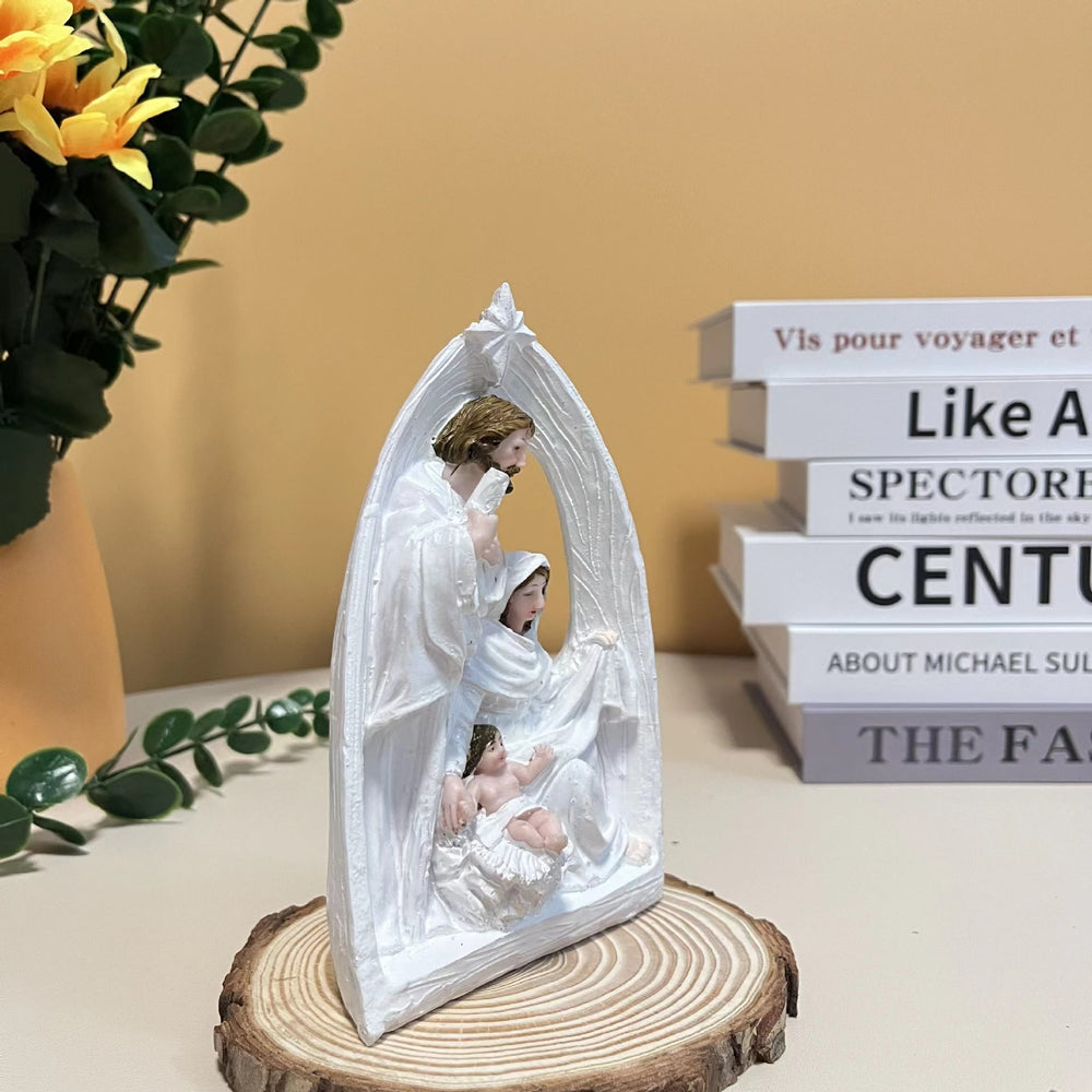 Christianartworkshop Crèche de la Sainte Famille de style classique - Décoration de bureau - image 1