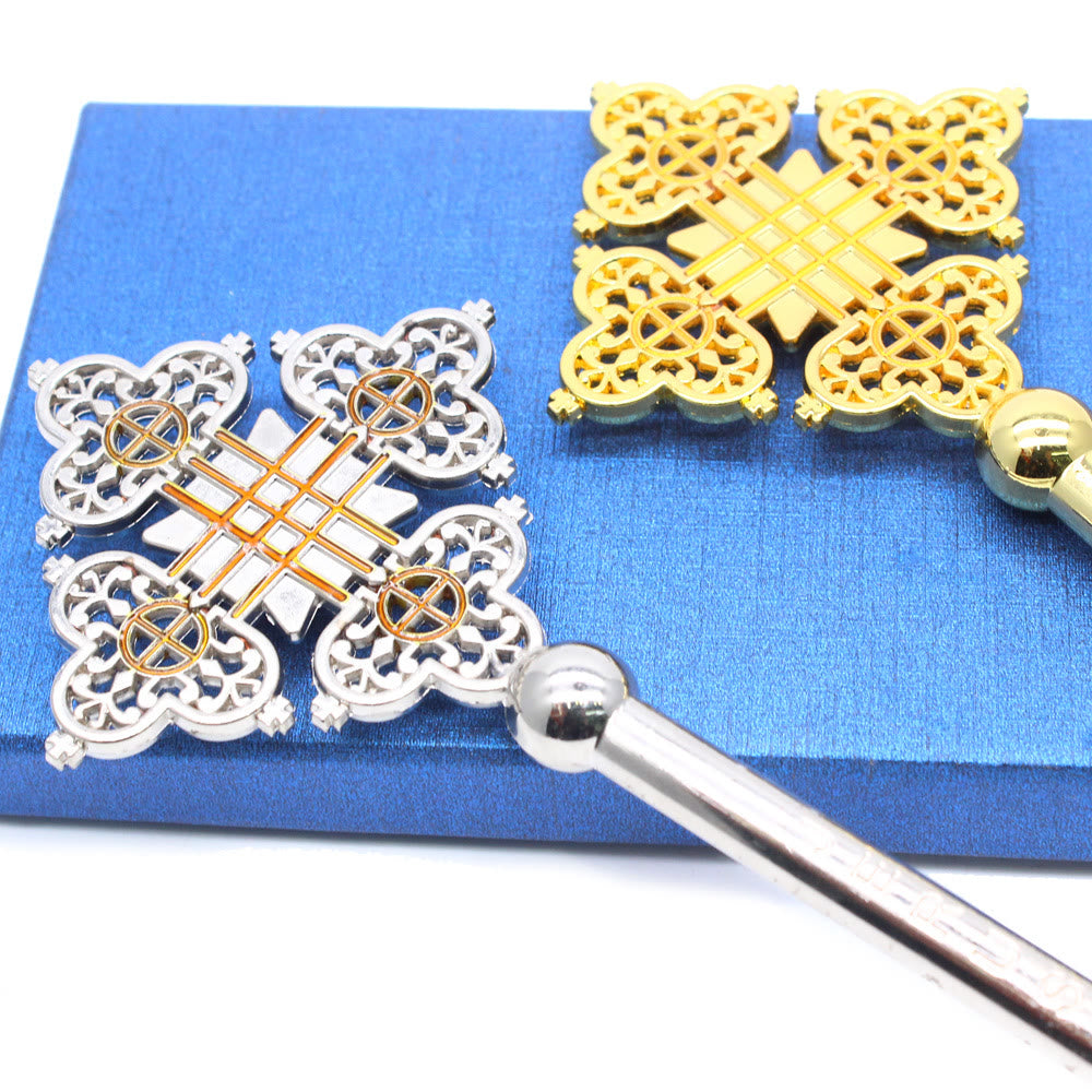 Christianartworkshop Croix de Jérusalem de style classique, symbole de la foi divine et de la bénédiction des mains - image 6