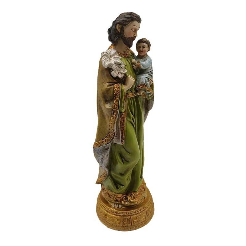 Christianartworkshop Décoration de bureau classique représentant Saint Joseph tenant l'Enfant Jésus - image 1