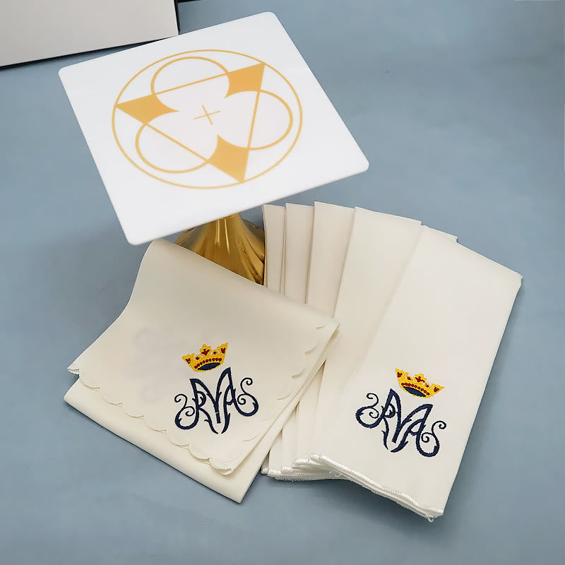 Christianartworkshop Ensemble de linge d'autel « Couronne divine de Notre-Dame » de style classique - Couronne de Notre-Dame - image 0