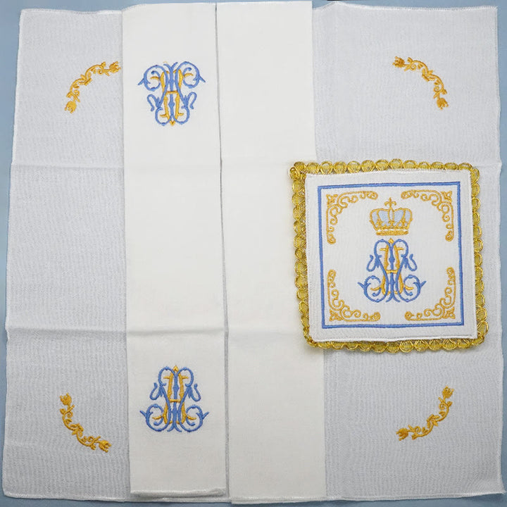 Christianartworkshop Ensemble de linge d'autel « Majesté florale divine » style classique - image 2