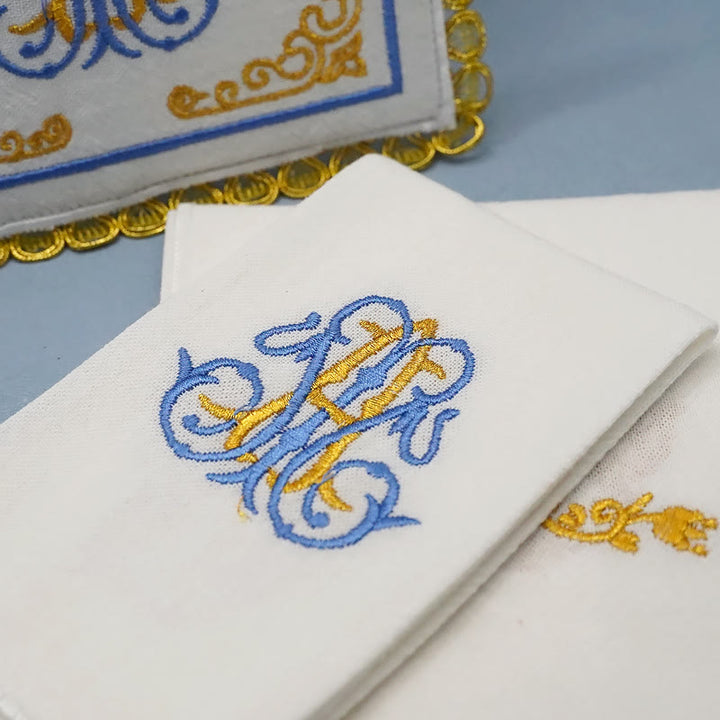 Christianartworkshop Ensemble de linge d'autel « Majesté florale divine » style classique - image 8