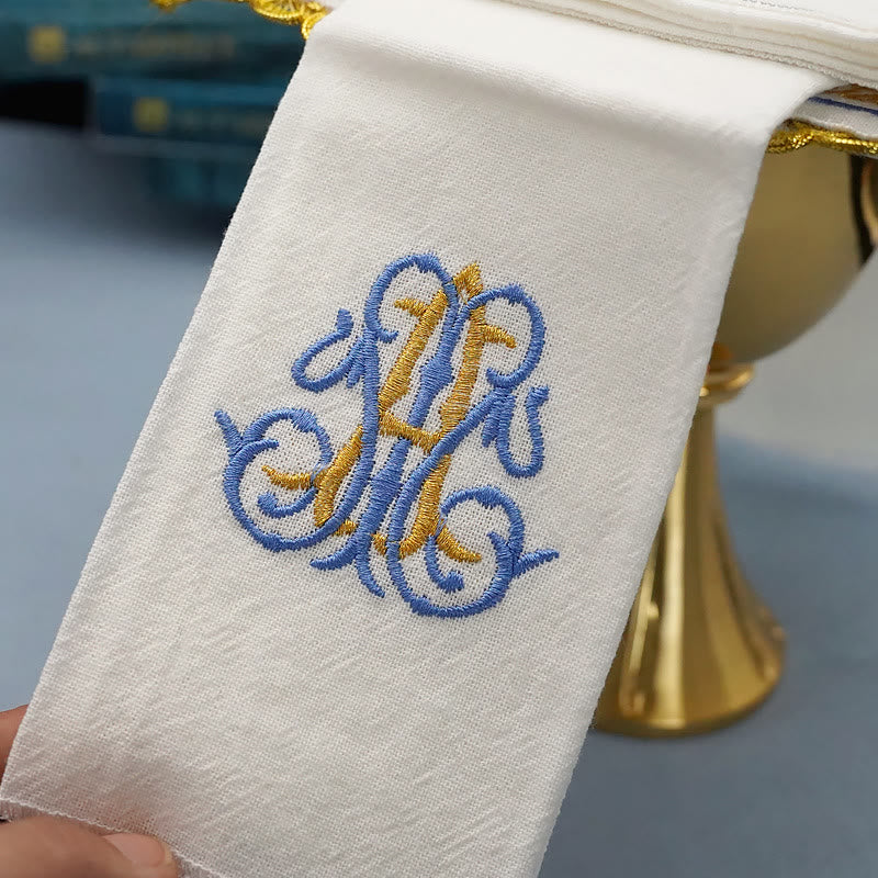 Christianartworkshop Ensemble de linge d'autel « Majesté florale divine » style classique - image 7