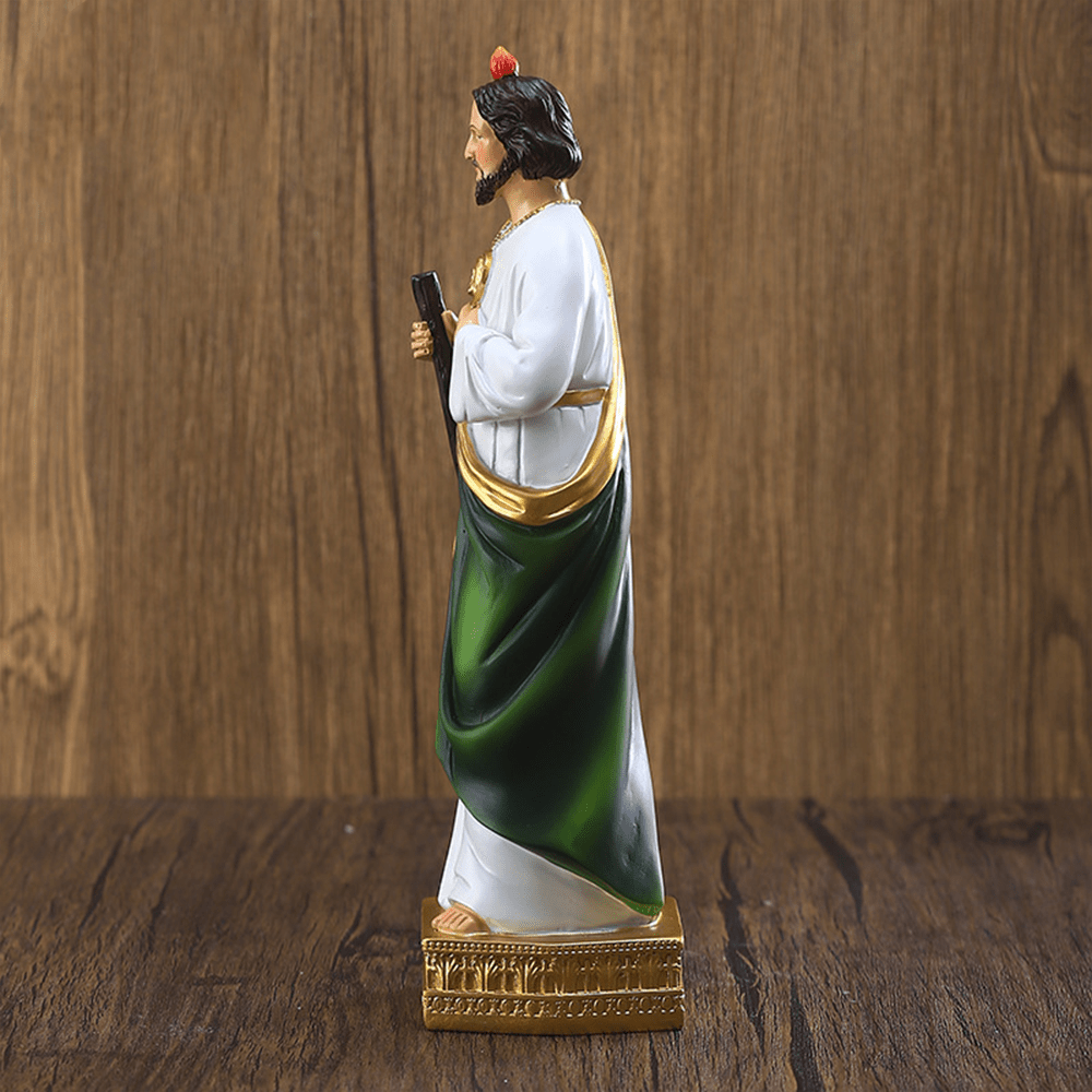 Christianartworkshop Statue de saint Jude en résine, saint patron de l'espoir et des miracles, décoration de bureau - image 1