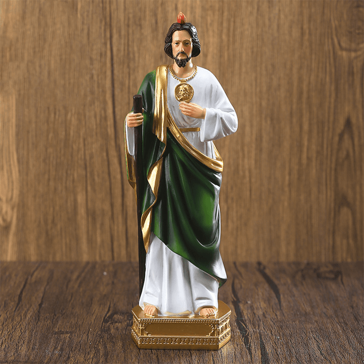 Christianartworkshop Statue de saint Jude en résine, saint patron de l'espoir et des miracles, décoration de bureau - Saint Jude - image 0
