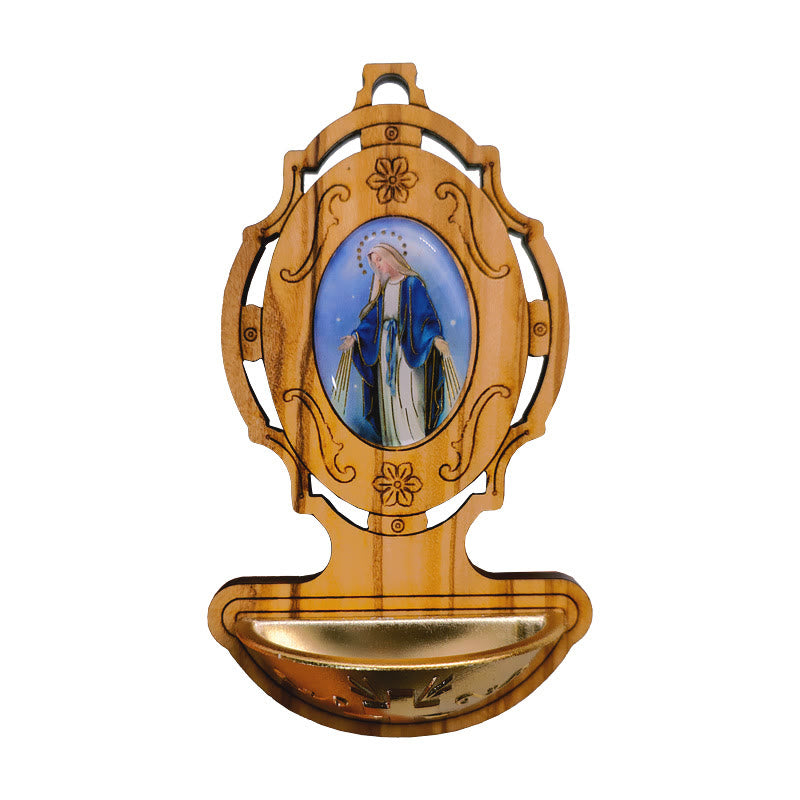 Christianartworkshop Béniten en bois d'olivier, médaille miraculeuse, Assomption de Notre-Dame - image 7