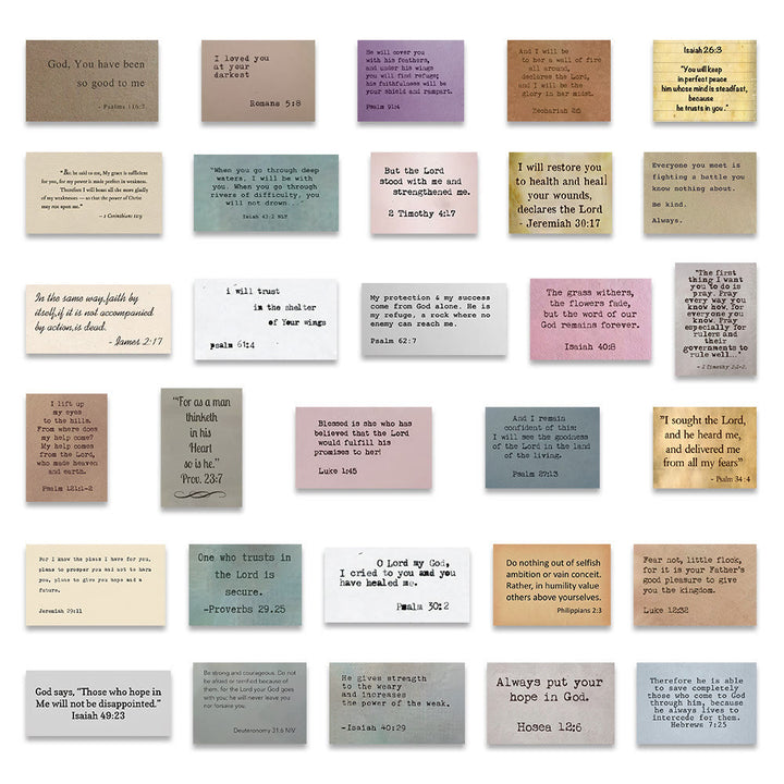 Christianartworkshop Autocollants de citations inspirantes de versets bibliques classiques sur la foi - image 7