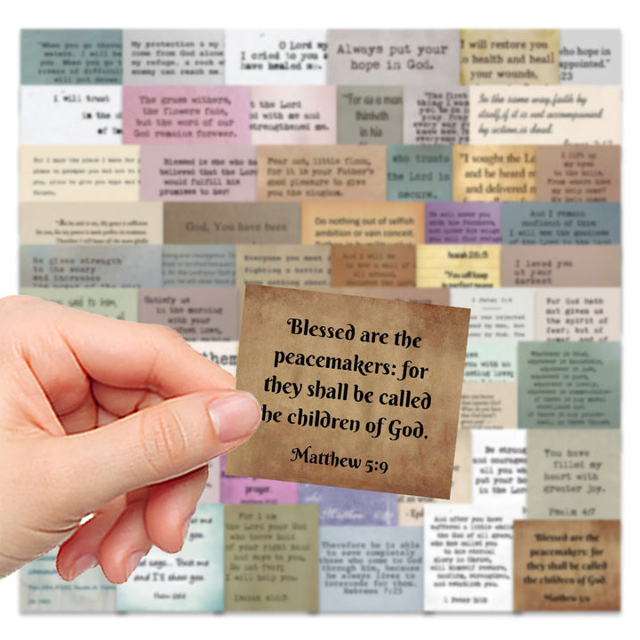 Christianartworkshop Autocollants de citations inspirantes de versets bibliques classiques sur la foi - image 3