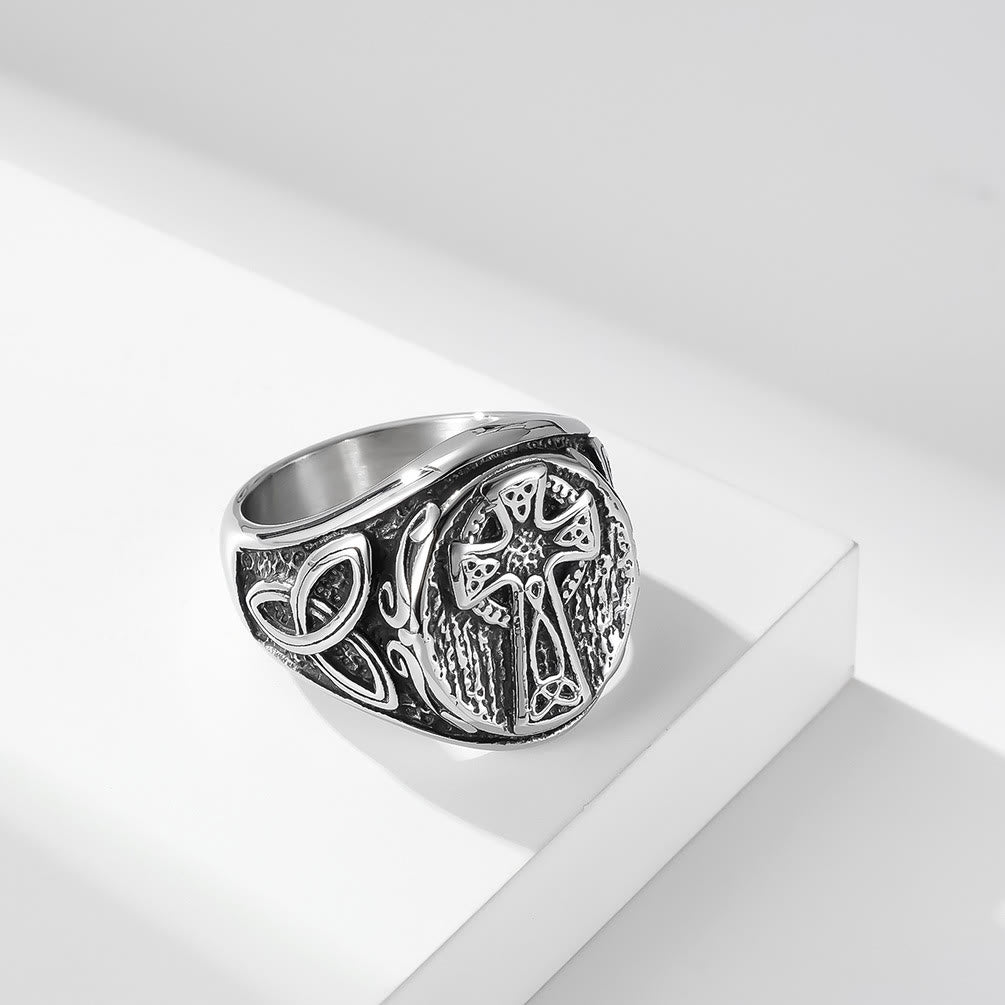 Christianartworkshop Bague Croix Celtique Foi Éternelle - Un Symbole de Dévotion Intemporelle - image 1