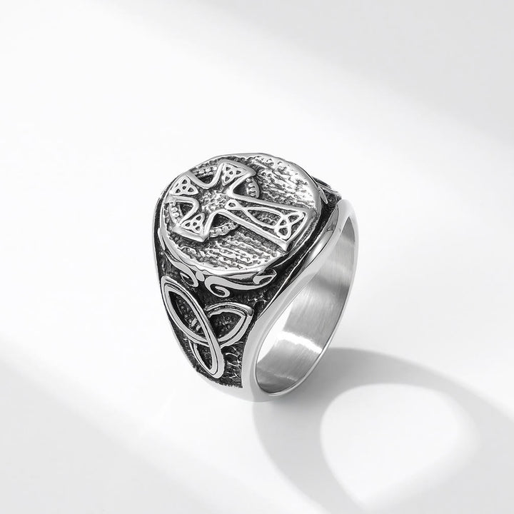 Christianartworkshop Bague Croix Celtique Foi Éternelle - Un Symbole de Dévotion Intemporelle - Argent - US 13 - image 4