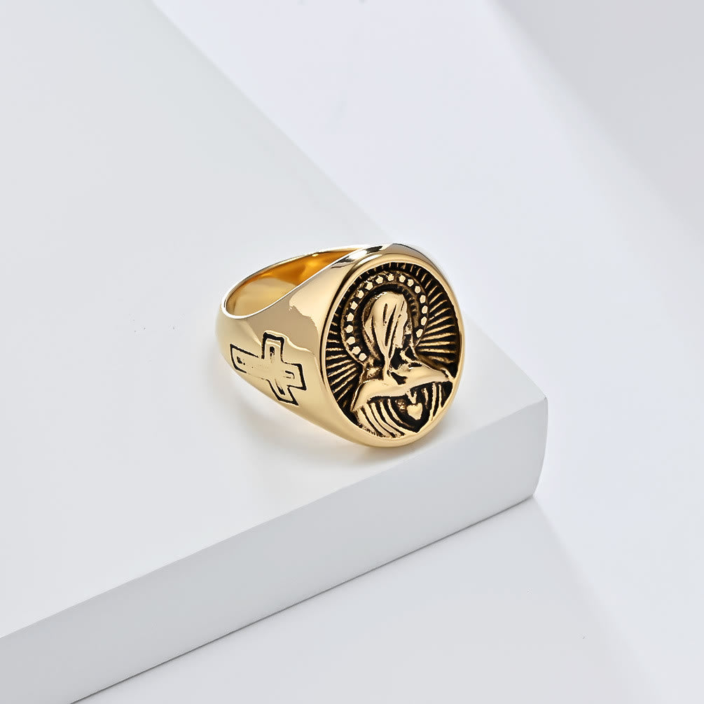 Bague Grâce Divine Vierge Marie - Un hommage au Saint Amour - image 1