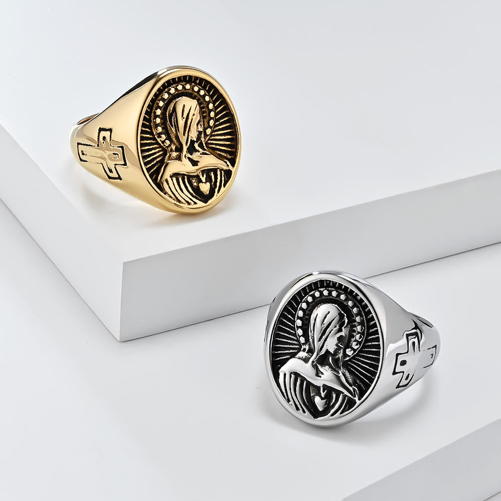 Bague Grâce Divine Vierge Marie - Un hommage au Saint Amour - image 0