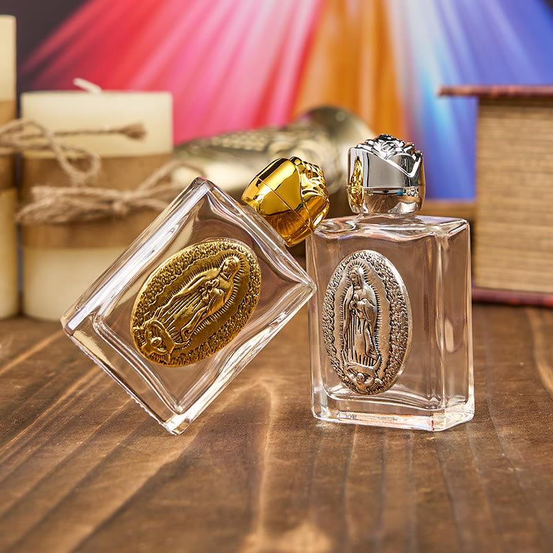 Christianartworkshop Bouteille d'eau bénite exclusive Notre-Dame de Guadalupe - Un vase de bénédiction et de protection - image 0