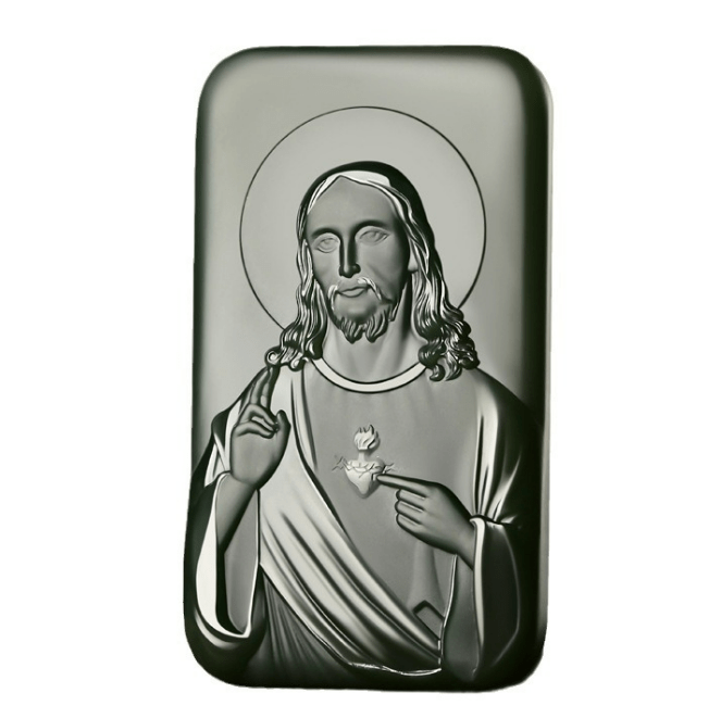 Christianartworkshop Collier amulette de Jésus en jade finement sculpté - Un emblème discret de dévotion et de tranquillité - image 1
