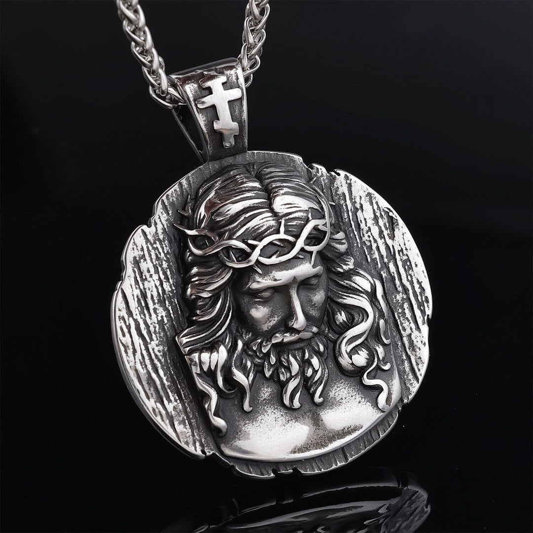 Christianartworkshop Collier pendentif Couronne d'épines de Jésus - Un symbole profond de foi et de dévotion - Couronne d'épines de Jésus - image 0