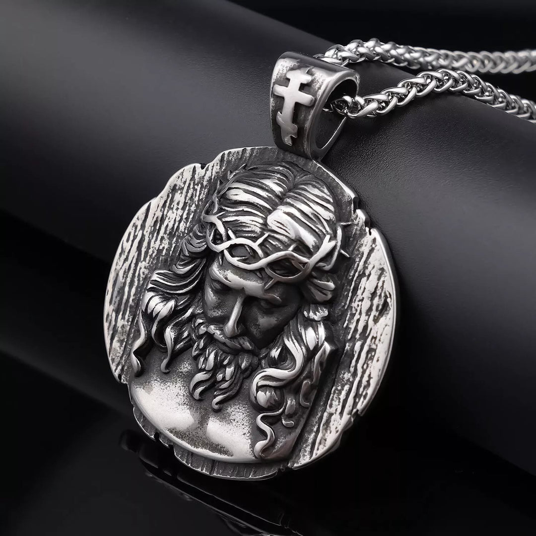Christianartworkshop Collier pendentif Couronne d'épines de Jésus - Un symbole profond de foi et de dévotion - image 1