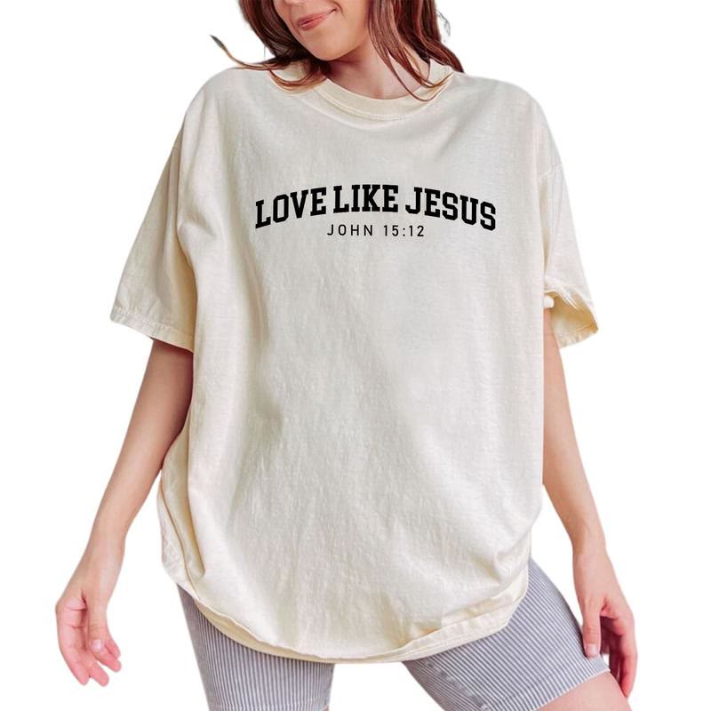 T-shirt Christianartworkshop Aimer comme Jésus - Beige - 2XL - image 1