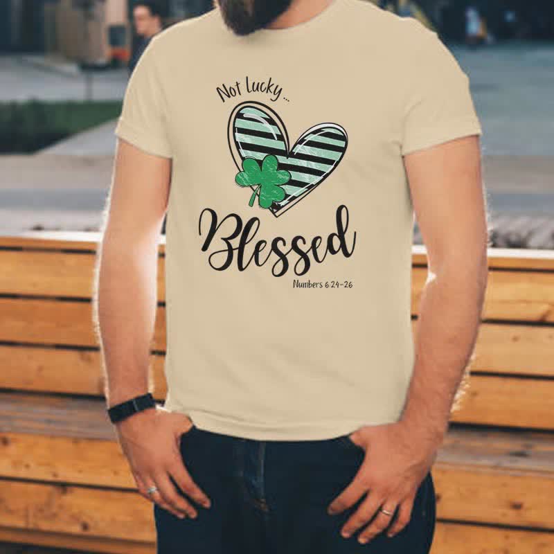 T-shirt Christianartworkshop « Béni au-delà de la chance des Irlandais », inspiré par la foi. - image 1