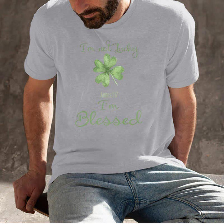 T-shirt Christianartworkshop « Je ne suis pas chanceux, je suis béni » inspiré par la foi - image 19