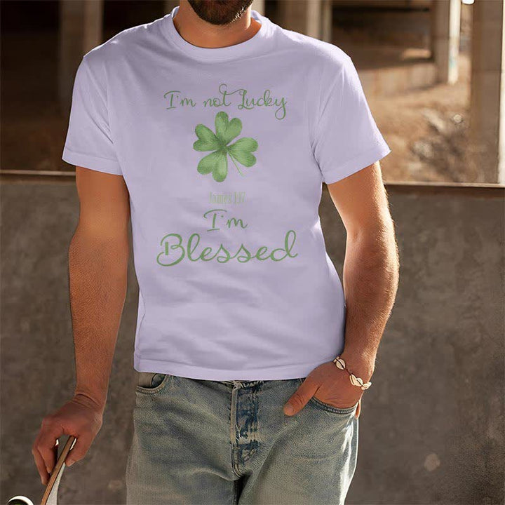 T-shirt Christianartworkshop « Je ne suis pas chanceux, je suis béni » inspiré par la foi - image 27