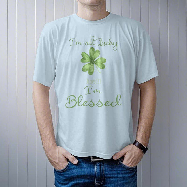 T-shirt Christianartworkshop « Je ne suis pas chanceux, je suis béni » inspiré par la foi - image 13