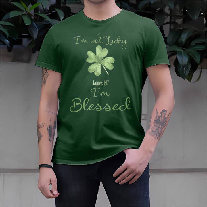 T-shirt Christianartworkshop « Je ne suis pas chanceux, je suis béni » inspiré par la foi - image 10