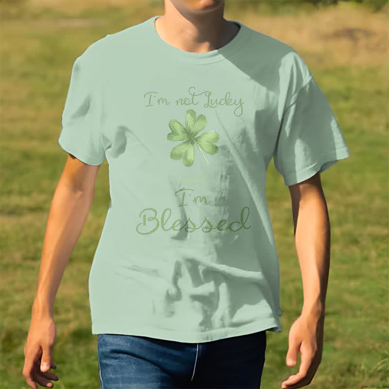 T-shirt Christianartworkshop « Je ne suis pas chanceux, je suis béni » inspiré par la foi - image 7