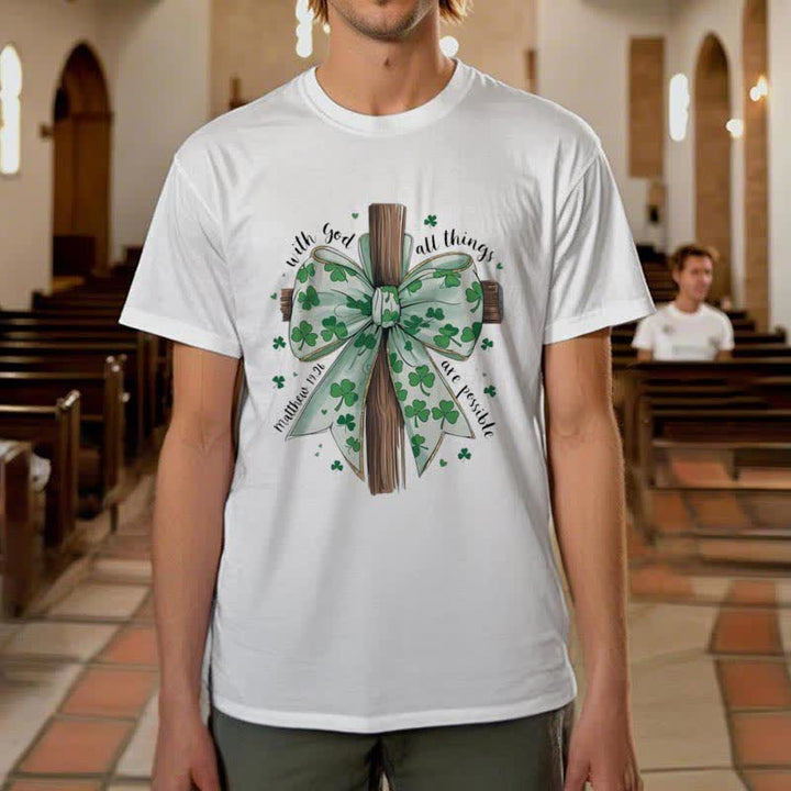 T-shirt inspiré par la foi « Foi et fortune en harmonie » de Christianartworkshop - image 6