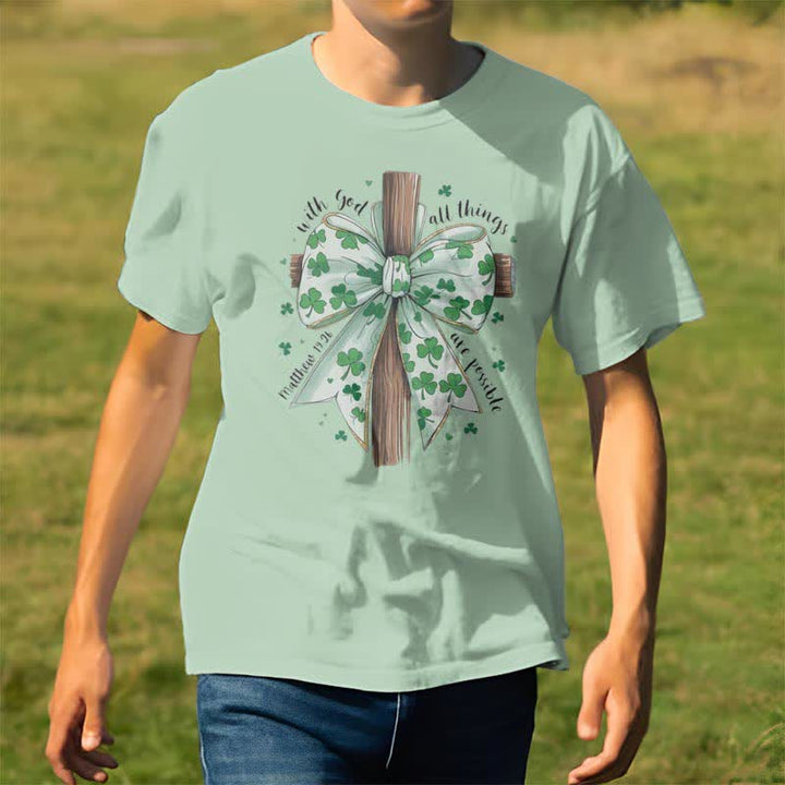 T-shirt inspiré par la foi « Foi et fortune en harmonie » de Christianartworkshop - image 21