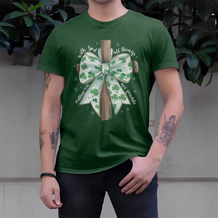 T-shirt inspiré par la foi « Foi et fortune en harmonie » de Christianartworkshop - image 16